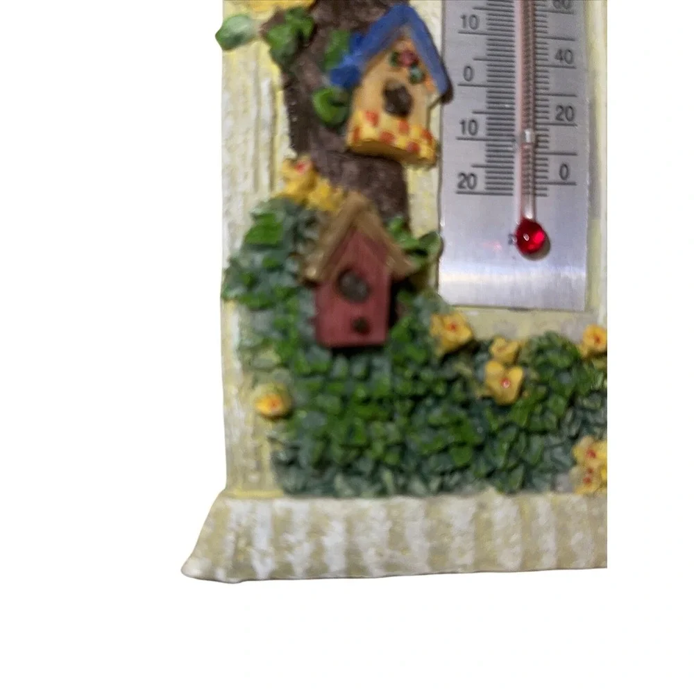 Vintage Thermometer, Birds Houses, Birds Floral Indoor Thermometer. - Picture 9 of 12